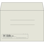【既製品】洋2(162x114mm)（〒枠なし）
