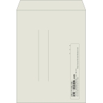 【既製品】角0(287x382mm)（〒枠なし）