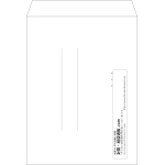【既製品】角0(287x382mm)（〒枠なし）