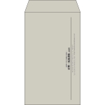 【既製品】角8(119x197mm)（〒枠なし）