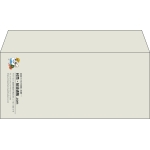 【既製品】洋4(235x105mm)（〒枠なし）