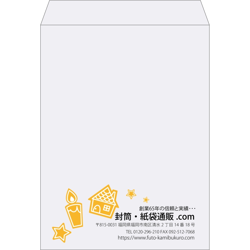 【既製品】角0(287x382mm)（〒枠なし）