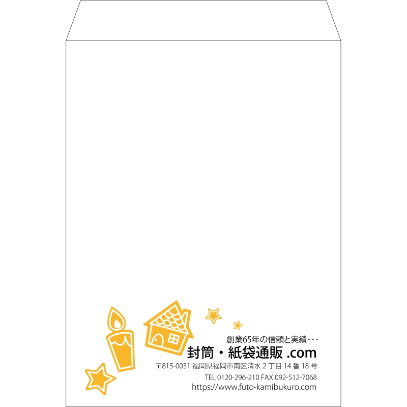 【既製品】角0(287x382mm)（〒枠なし）