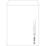 【既製品】角5(190x240mm)（〒枠なし）