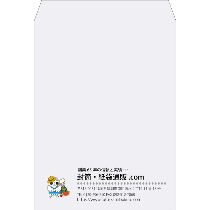 【既製品】角0(287x382mm)（〒枠なし）