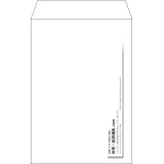 【既製品】角6(162x229mm)（〒枠なし）