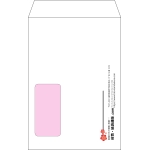 【オリジナル封筒】角6窓付き(162x229mm)（〒枠なし）