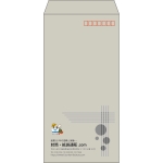 【既製品】長3(120x235mm)（〒枠あり）