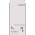【既製品】長3(120x235mm)（〒枠あり）