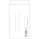 【既製品】角8(119x197mm)（〒枠なし）