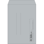 【既製品】角2(240x332mm)（〒枠なし）