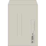 【既製品】角2(240x332mm)（〒枠なし）