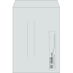 【既製品】角2(240x332mm)（〒枠なし）