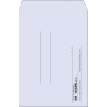 【既製品】角2(240x332mm)（〒枠なし）