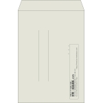 【既製品】角2(240x332mm)（〒枠なし）