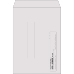 【既製品】角2(240x332mm)（〒枠なし）