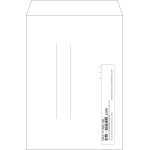 【既製品】角2(240x332mm)（〒枠なし）