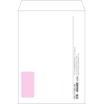 【オリジナル封筒】角2窓付き(240x332mm)（〒枠なし）